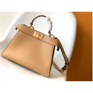 PEEKABOO ISEEU SMALL leather bag Beige High