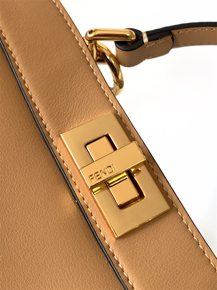 PEEKABOO ISEEU SMALL leather bag Beige High