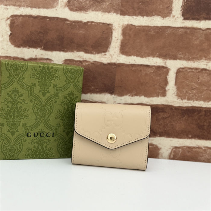 Gucci GG MEDIUM WALLET 772793 Beige high