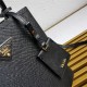 Medium Saffiano Leather Prada Panier Bag Black-III High