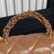 Chanel MINI FLAP BAG WITH TOP HANDLE AS5043 Shiny Lambskin Nude A