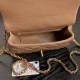 Chanel MINI FLAP BAG WITH TOP HANDLE AS5032 Shiny Lambskin Nude A