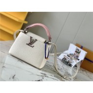 Louis Vuitton CAPUCINES MINI Taurillon/Lizard White M94048 High