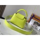 Louis Vuitton CAPUCINES MINI Taurillon Lime M59440 High