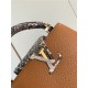 Louis Vuitton CAPUCINES MINI Taurillon/Python Camel M80931 High