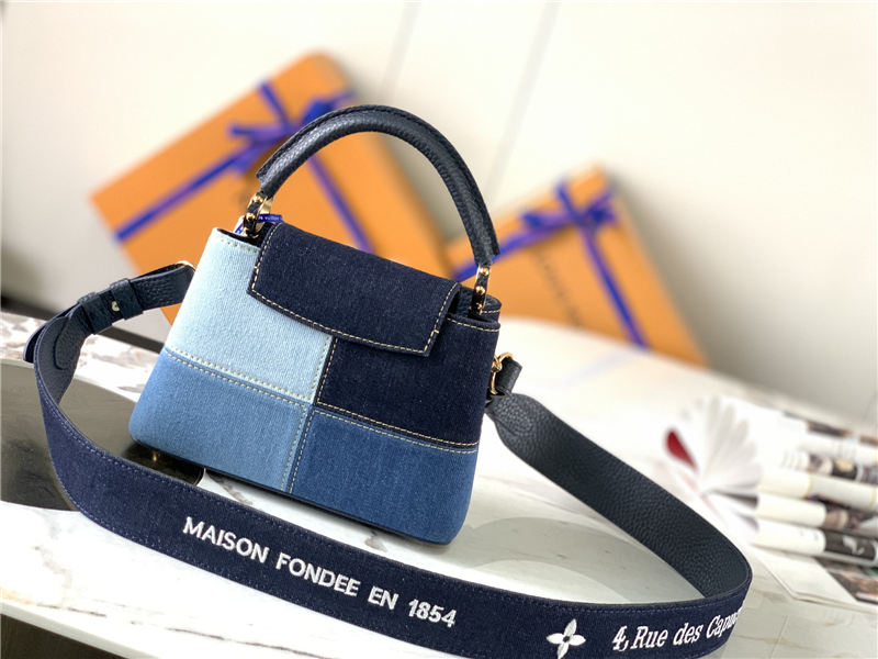 Louis Vuitton CAPUCINES MINI Denim M59268 High