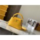 Louis Vuitton CAPUCINES MINI Taurillon Mustard M59709 High