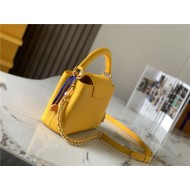 Louis Vuitton CAPUCINES MINI Taurillon Mustard M59709 High