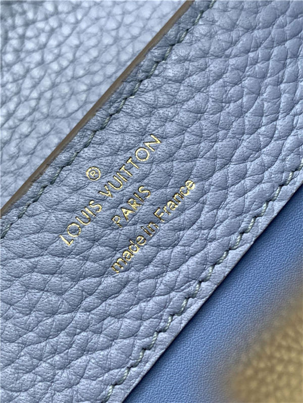 Louis Vuitton CAPUCINES MINI Taurillon Light Blue/Beige M59709 High