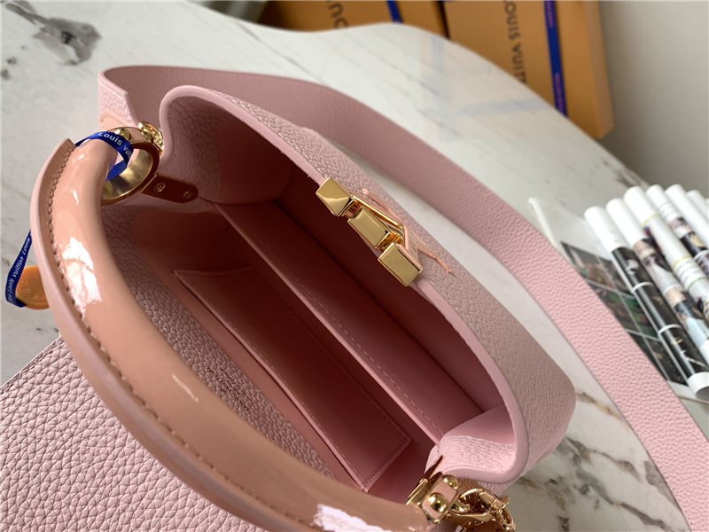 Louis Vuitton CAPUCINES MINI Taurillon Pink M80239 High