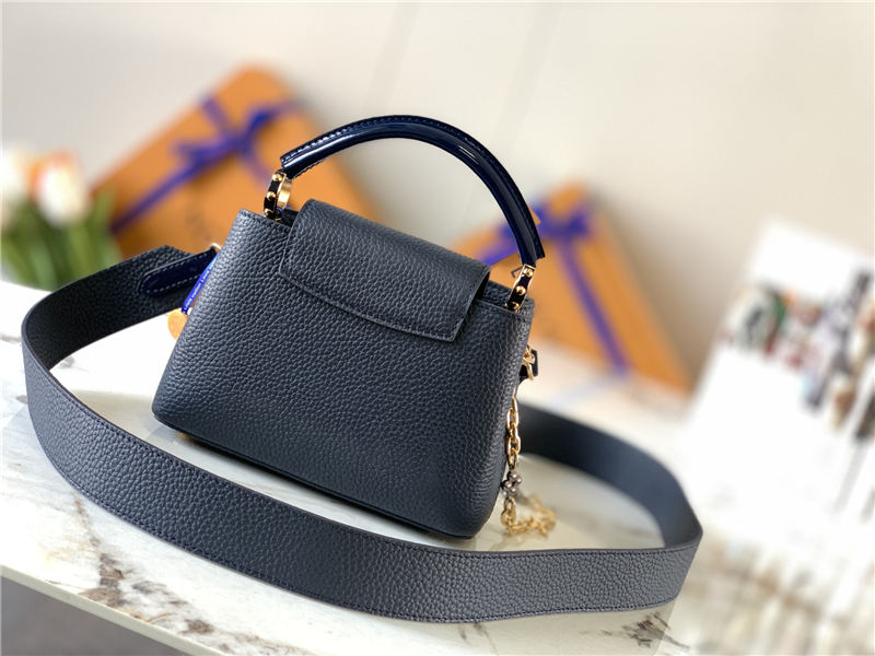 Louis Vuitton CAPUCINES MINI Taurillon Navy M80239 High