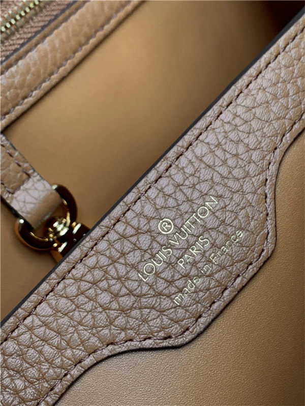 Louis Vuitton CAPUCINES BB Taurillon/Python Camel M80741 High