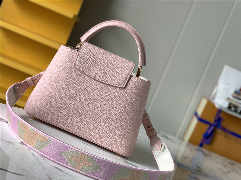 Louis Vuitton CAPUCINES BB Taurillon Pink M59597 High