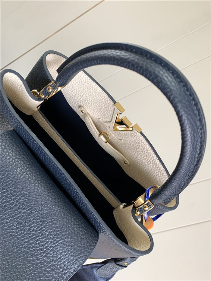 Louis Vuitton CAPUCINES BB Taurillon Navy M59597 High