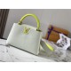 Louis Vuitton CAPUCINES BB Taurillon White M59468 High