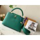 Louis Vuitton CAPUCINES BB Taurillon Dk-Green M59434 High