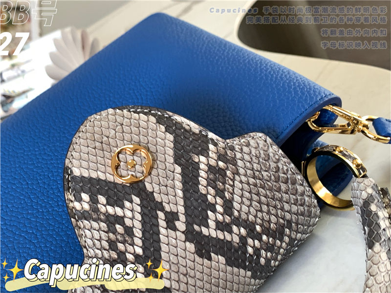 Louis Vuitton CAPUCINES BB Taurillon Blue M48865 High