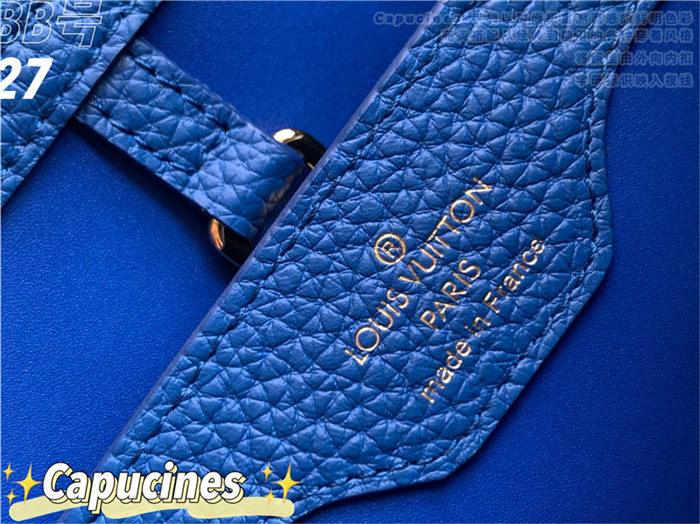 Louis Vuitton CAPUCINES BB Taurillon Blue M48865 High