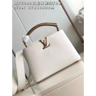 Louis Vuitton CAPUCINES BB Taurillon White M56399 High