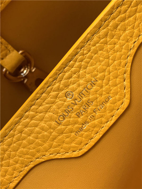 Louis Vuitton CAPUCINES BB Taurillon Mustard M59653 High