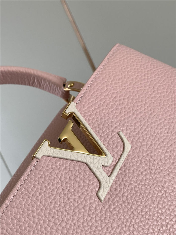 Louis Vuitton CAPUCINES MM Taurillon Pink M59438 High