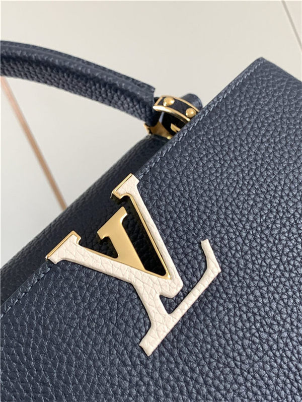 Louis Vuitton CAPUCINES MM Taurillon Navy M59438 High