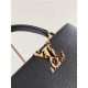 Louis Vuitton CAPUCINES MM Taurillon Black/Leopard M57216 High