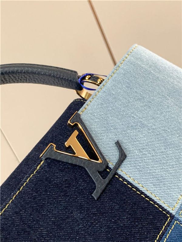 Louis Vuitton CAPUCINES MM Denim M59430 High