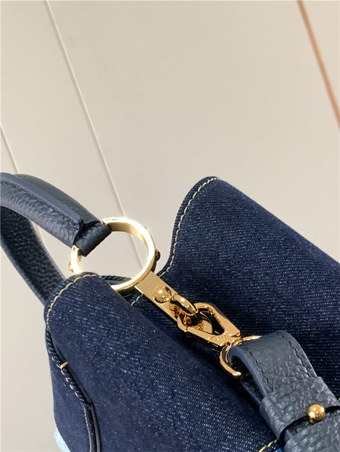 Louis Vuitton CAPUCINES MM Denim M59430 High