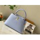 Louis Vuitton CAPUCINES MM Taurillon Light Blue M59516 High