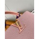 Louis Vuitton CAPUCINES MM Taurillon Pink M59209 High