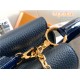 Louis Vuitton CAPUCINES MM Taurillon Navy M59209 High