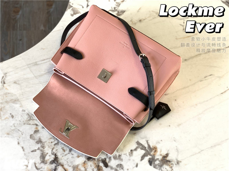 Louis Vuitton LOCKME EVER MM Pink High