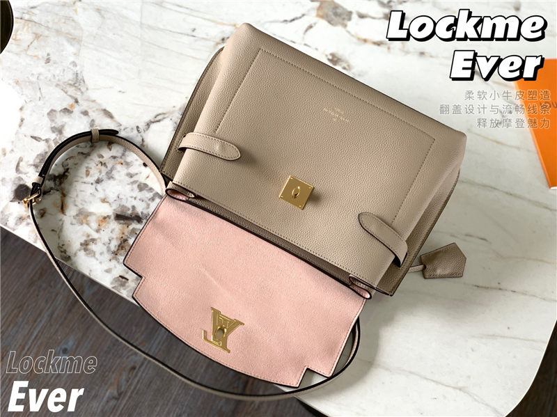 Louis Vuitton LOCKME EVER MM Grey High