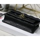 LADY Dior CHAIN POUCH Cannage Lambskin Black High