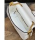 BAGUETTE Chain Midi leather bag White High