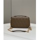 BAGUETTE Chain Midi leather bag Brown High