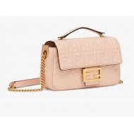 BAGUETTE Chain Midi leather bag Pink High