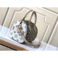 Louis Vuitton SPEEDY BANDOULIÈRE 20 Printed and embossed grained cowhide leather M46118 High