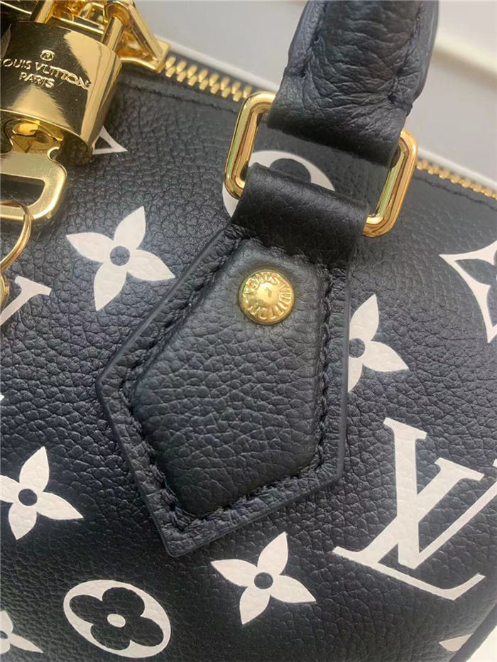 Louis Vuitton SPEEDY BANDOULIÈRE 20 Printed and embossed grained cowhide leather M46088 High