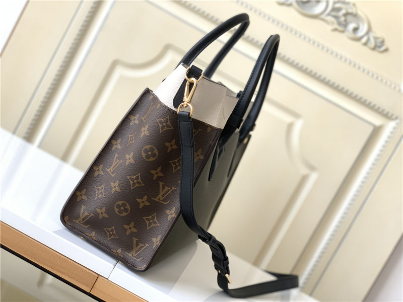 Louis Vuitton ON MY SIDE MM Twist calfskin and Monogram coated canvas M53823 Laurier Green High