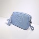 Gucci Soho Small Leather Disco Shoulder Bag 308364 Sky Blue High