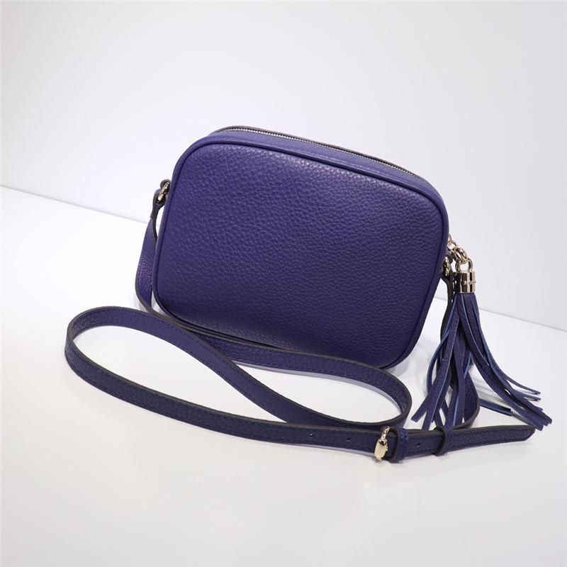 Gucci Soho Small Leather Disco Shoulder Bag 308364 Royal Blue High