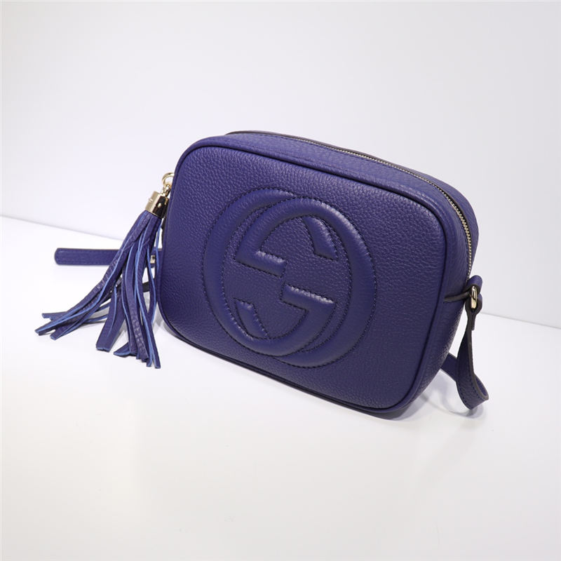 Gucci Soho Small Leather Disco Shoulder Bag 308364 Royal Blue High