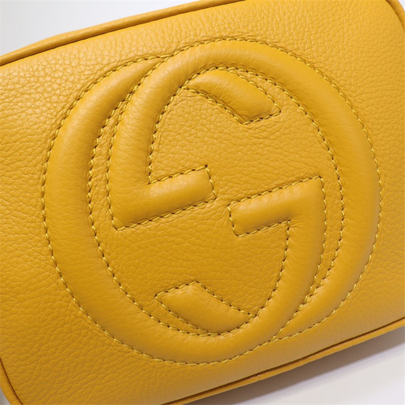 Gucci Soho Small Leather Disco Shoulder Bag 308364 Yellow High