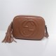 Gucci Soho Small Leather Disco Shoulder Bag 308364 Caramel High