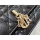 MISS DIOR MINI BAG Cannage Lambskin Black High