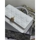 MISS DIOR MINI BAG Patent Calfskin White High