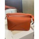 Mini Puzzle bag in satin calfskin Orange High