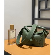 Mini Puzzle bag in satin calfskin Vintage Khaki High